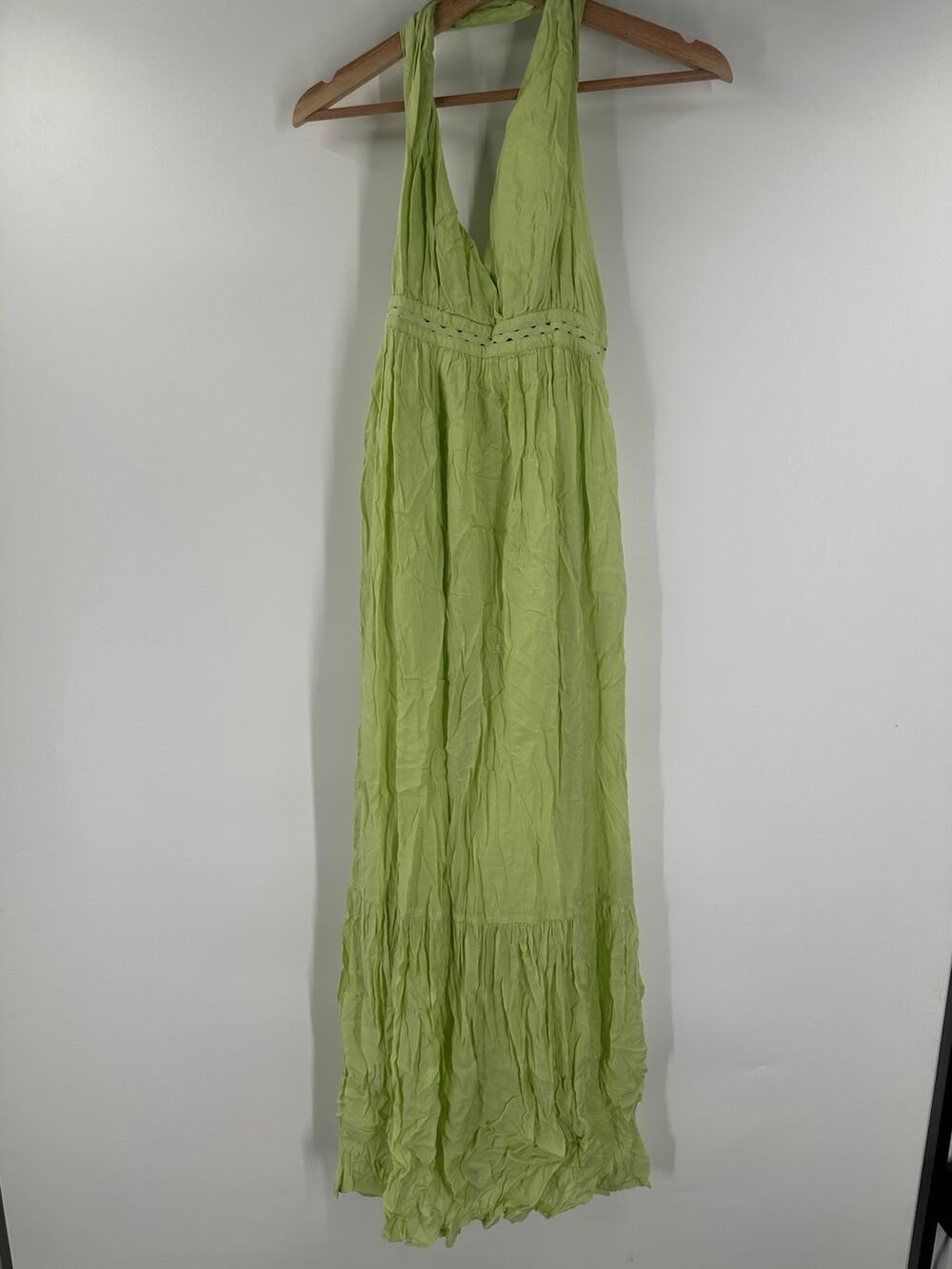 Scotch & Soda Green Open Back Maxi Size S Pre Owned
